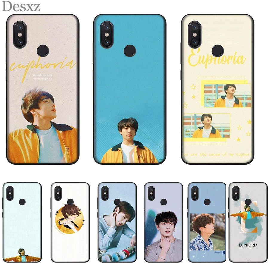 Euphoria Jungkook BTS Bangtan Boys мобильный чехол для телефона силиконовый Xiaomi Redmi 4 5 6 7 8 Note 4x 5A 6A