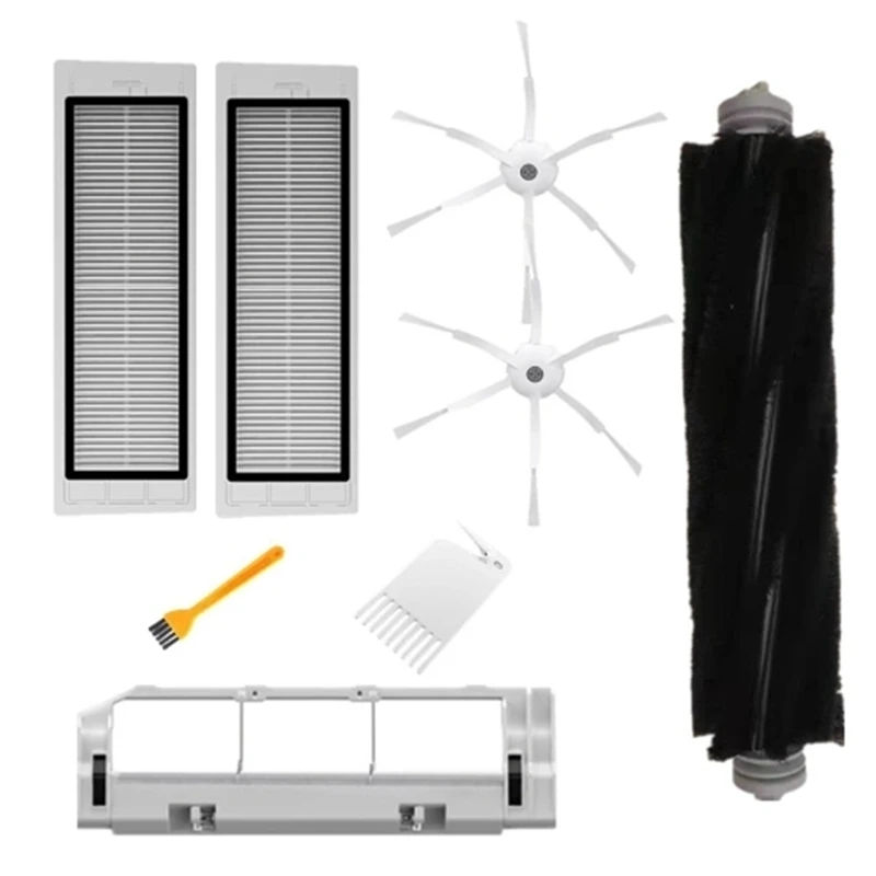 

Main Brush Side Brushes HEPA Filter Cleaning Tool Replacements for Xiaomi Xiaowa Roborock Vacuum Cleaner