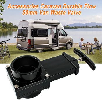 

Durable P lastic Caravan Accessories Replacement Drain Exterior Waste V alve Dump RV Sewer Hose Van 50mm Flow Home