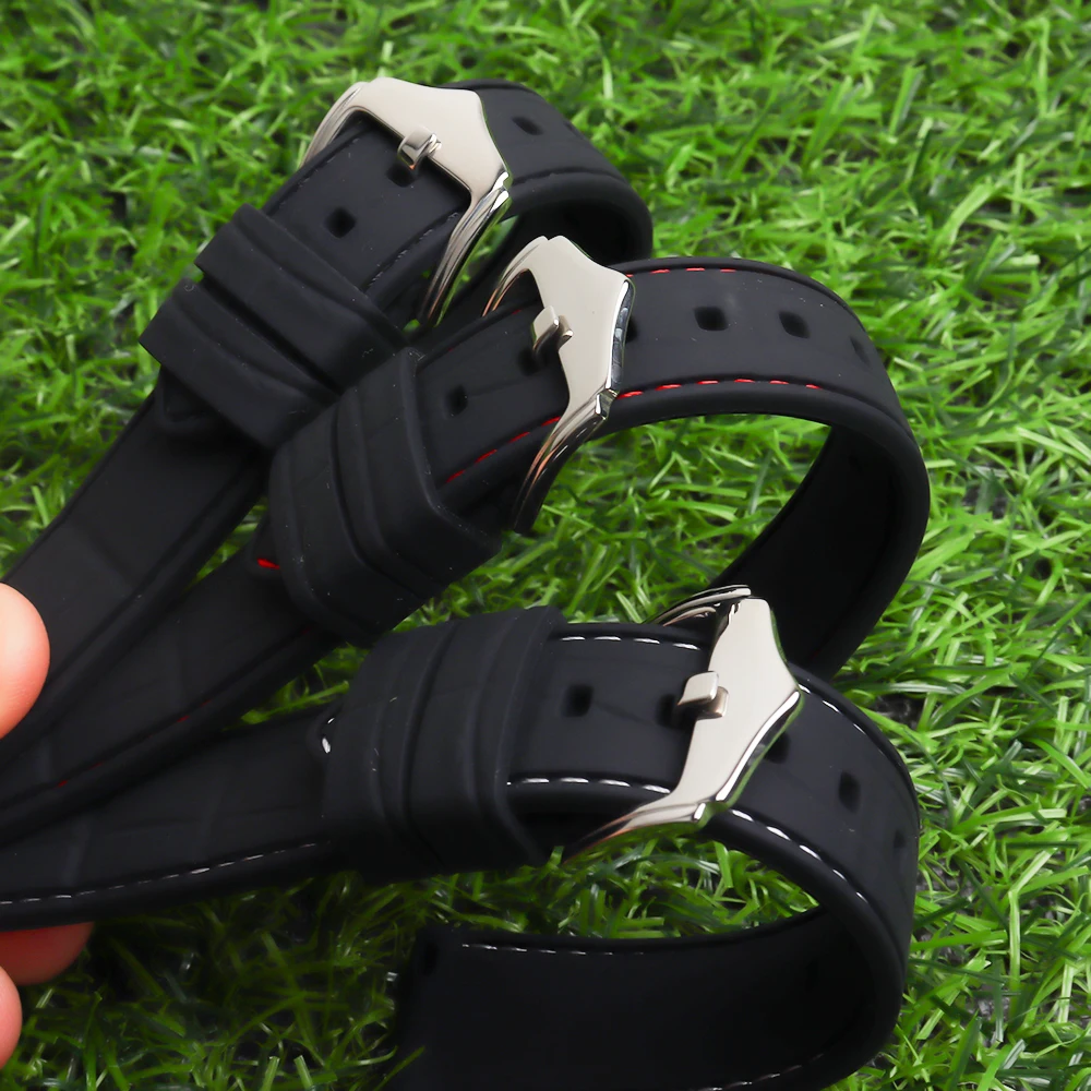 

Ремешок силиконовый для часов seiko huawei Samsung, резиновый спортивный браслет для часов Mido Tissot Omega, аксессуары для часов, 20 мм 22 мм