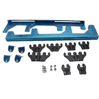 

Chrome Linear Spark Plug Wire Separators Divider Loom Black Valve Cover 350 Auto Distribution Frame Distribution Clamp
