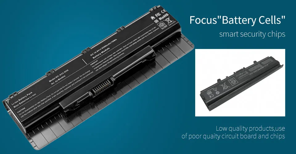 Golooloo 6500 mAh 11,1 V Аккумулятор для ноутбука ASUS A33-N56 N56D N56DP N56V N56VJ N46 N46V A31-N56 A32-N56 N46VJ N46VM N46VZ N56