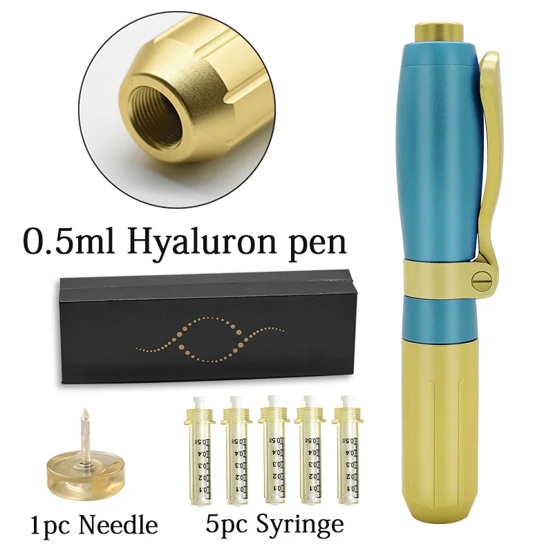 

0.5ml Hyaluronic Injection Pen Dermal Filler 0.3ml Hyaluronpen injector For Lips needleless atomizer high-pressure hyaluron Pen