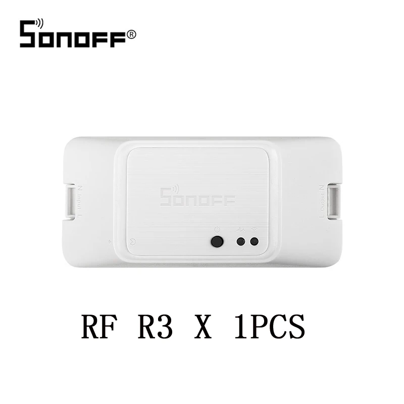 SONOFF RF R3 Smart RF управление RM 433 МГц переключатель Wi-Fi 100-240 В DIY приложение Ewelink Автоматизация работает с Alexa Google Home - Комплект: RFR3 1PCS