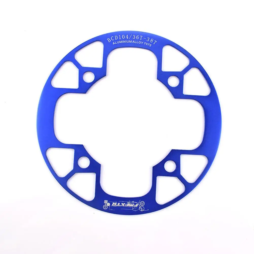 36 to 38T blue Велосипедная Звездочка для горного велосипеда MTB 104bcd 32 34 36 38 40 42T защита коленчатых колес с одной пластиной из алюминиевого сплава - Цвет: 36 to 38T blue
