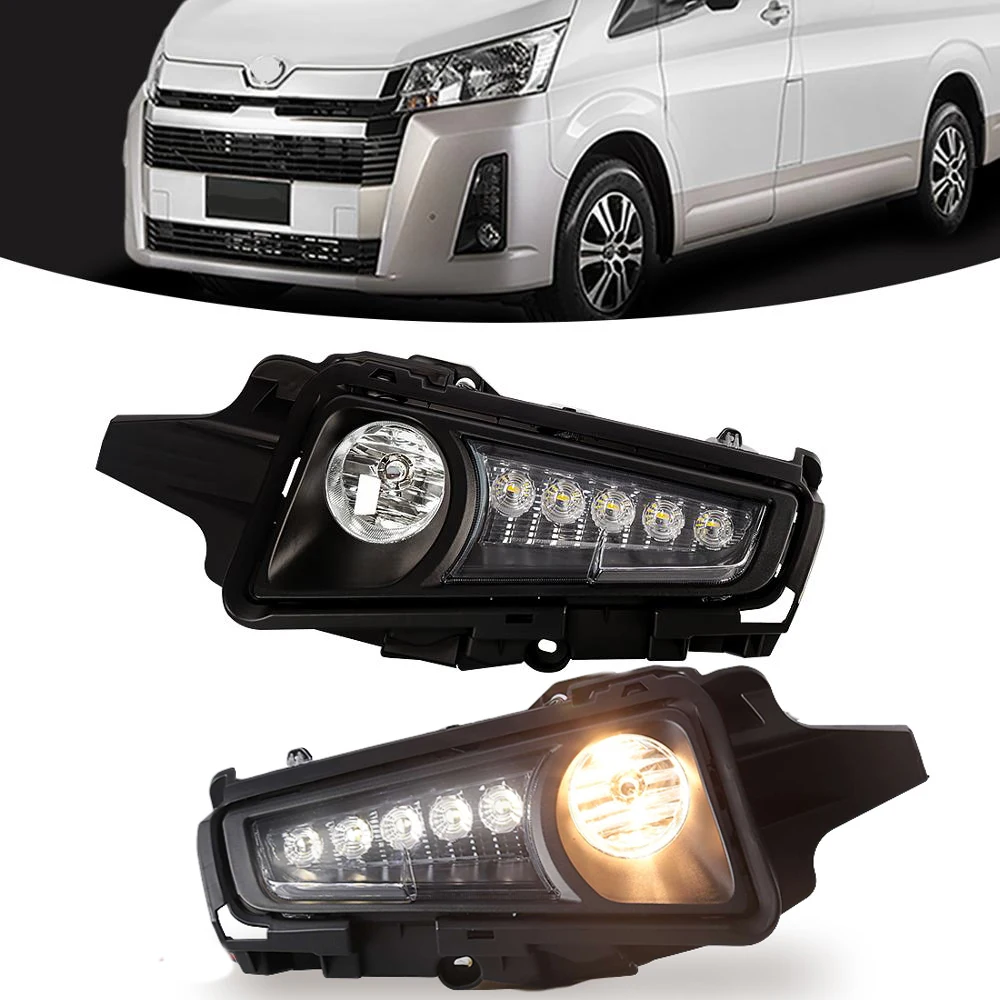 

M&C For Toyota Hiace Commuter GL H300 2019 2020 Car LED Fog Lamp Auto Driving Daytime Running Lamp Daylight With Wires & Switch