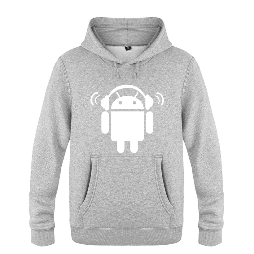 HUIY BAT Android Пародия Забавные толстовки мужские мужские пуловеры флисовые толстовки с капюшоном - Цвет: HUIY BAT