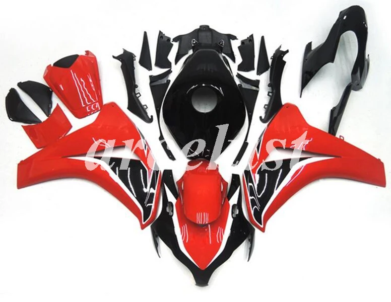 ABS литья под давлением мотоцикл обтекатели комплект Подходит для Honda CBR1000RR 08 09 10 11 2008-2011 набор кузова красный черный