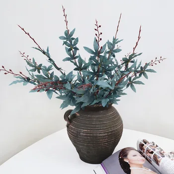 

5PCS Maple Leaf Artificial Flowers Real Touch Artificial Bouquet Artificial Flowers, Wedding Decoration Flowers, Home Garen Deco