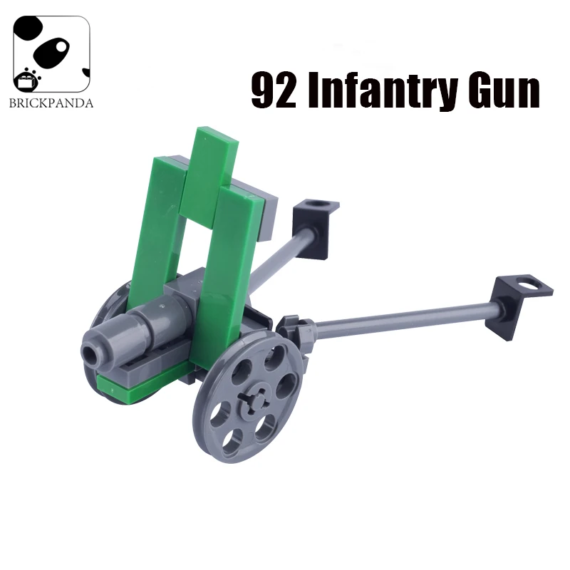 

MOC WW2 Германия 92 пехотное оружие, пистолет, артиллерия, строительные блоки, пушка, военное оружие, части, фигурки солдат, аксессуары, кирпичи, игрушки