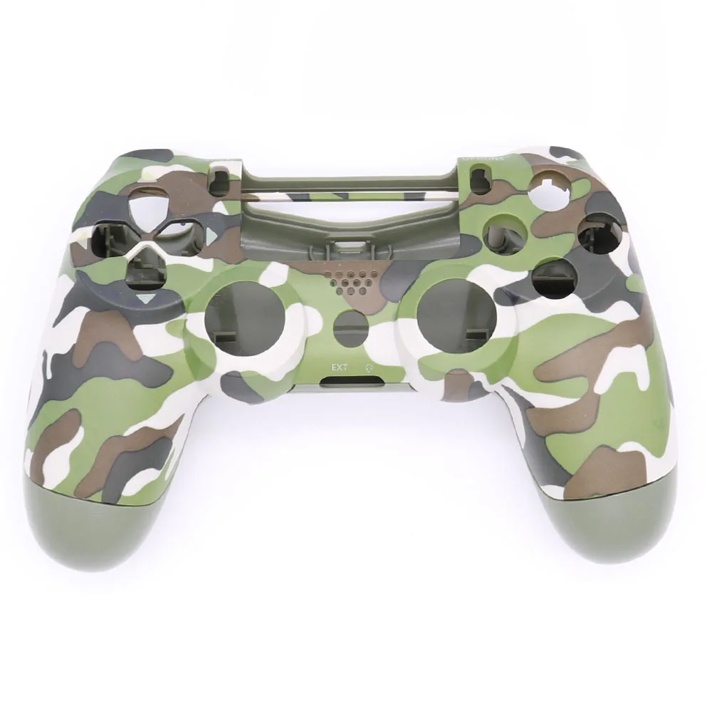 PS4 Pro Blue Camo Передняя Задняя мягкая сенсорная Лицевая панель Корпус Оболочка Чехол для sony PS4 Pro JDS040 JDM040 v2 Gen 2th контроллер