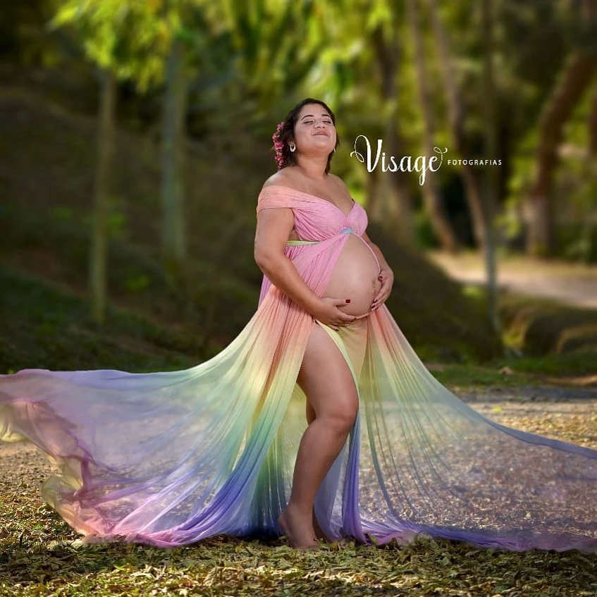 Rainbow Maternity Dress Dresses Images 2022