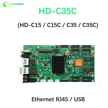 HD-C35C USB+ Ethernet Асинхронный контроллер Полноцветный видео светодиодный плата управления экраном 10xhub75e порт hd-c35c