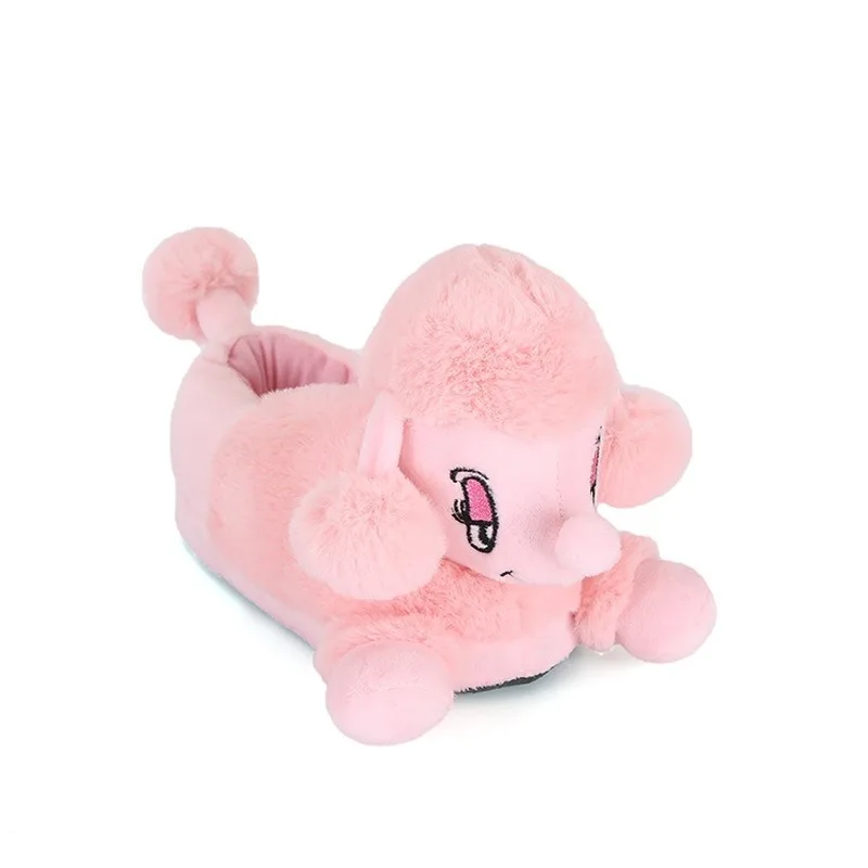 CuddlyIIPanda Hot Selling Triceratops Plush Slipper Wild Boar Winter Autumn Cartoon Warm Indoor Cotton Slippers Furry Slides 5