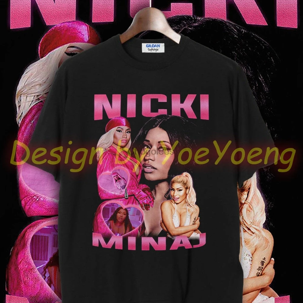 Винтажная Ретро футболка Nicki Minaj с голенищем 90-х годов новинка унисекс YY310 |