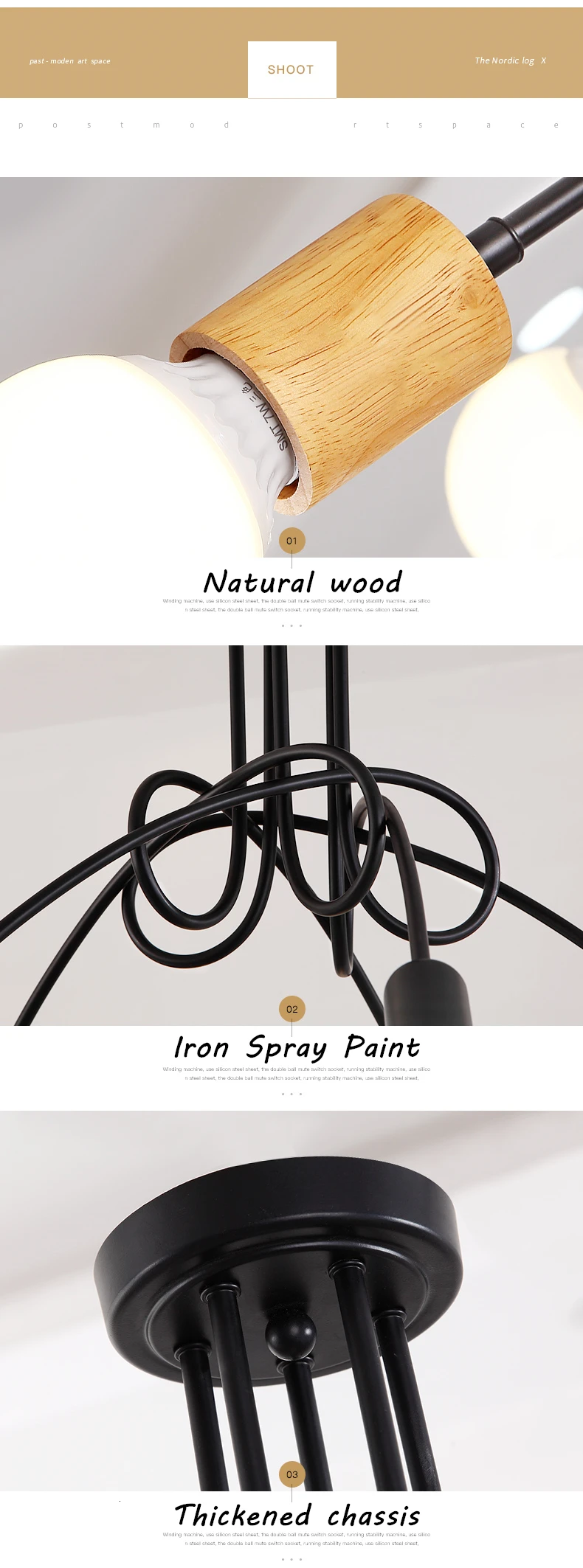 Скандинавская Потолочная люстра, лампа для кухни, столовой, люстра-паук ...