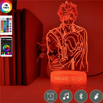 

App Control Anime Volleyball Haikyuu Led Colors Changing Night Light Three-dimensional Home Family Party Decoration Table Lamp