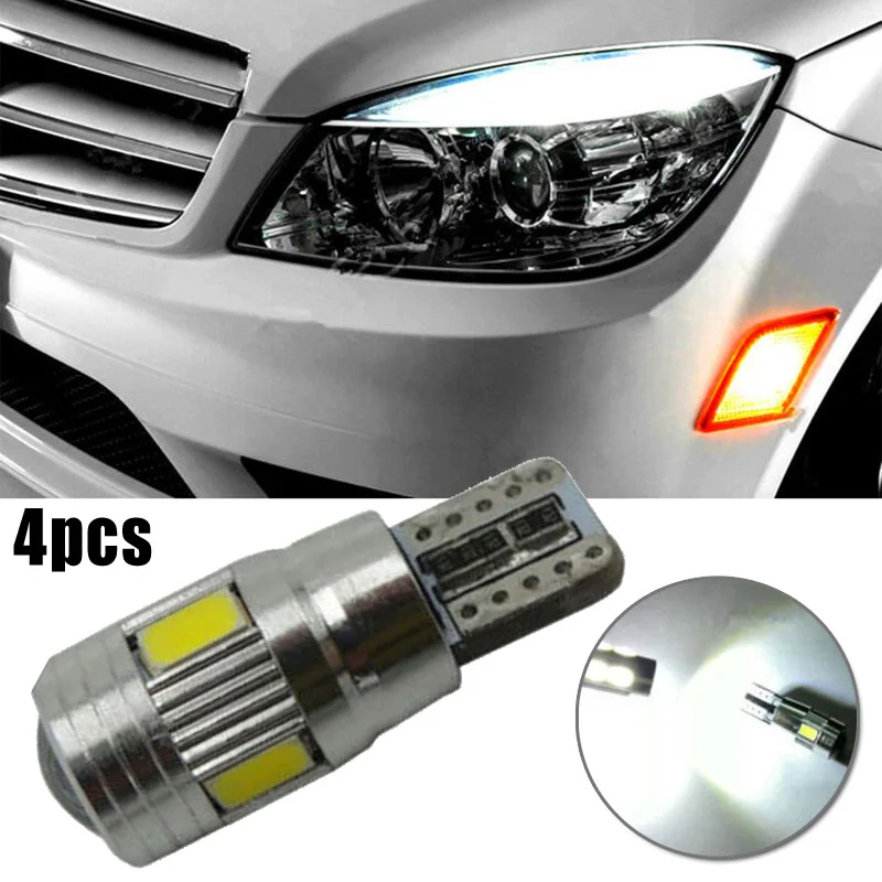 

2PCS High Quality T10 / W5W / 501 Super Bright 6000K LED Car Interior Reading Dome Light Marker Lamp LED Auto Wedge Parking Bulb