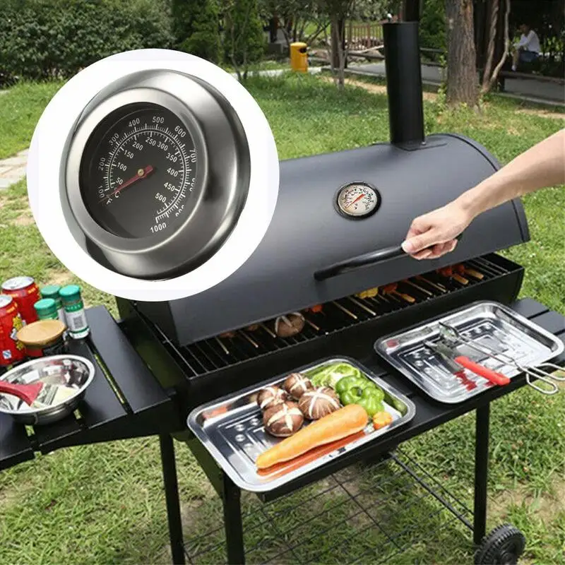 High-Temperature BBQ Smoker Grill Thermometer Gauge