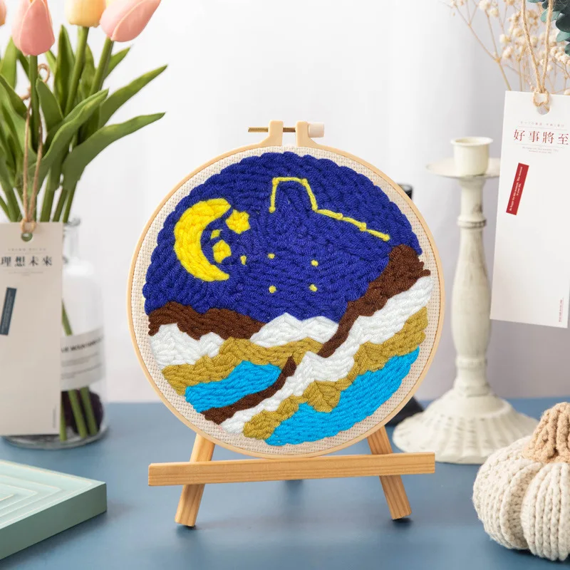 Le Petit Prince Cross Stitch Hoop Art. Little Prince Hoop Art. Modern Cross  Stitch.