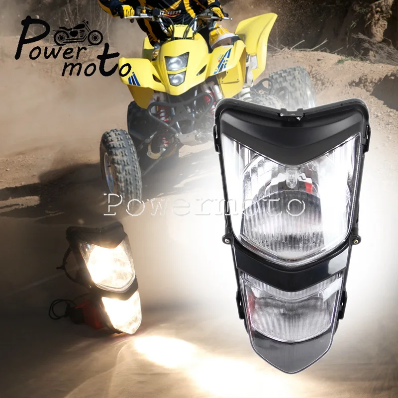 ATV Quad Headlight Z400-35100-07G00-YU1 12V/25W Dual Running Light For Suzuki Quadsport LTZ400 LT-Z400 KAWASAKI KFX KSF400 03-08