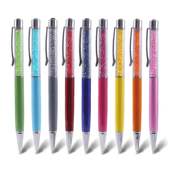 

Creative Crystal Diamond Spinning Ballpoint Pen School Office Supply Roller Ball Accessory Rollerball Ballpen Wedding Gift Black