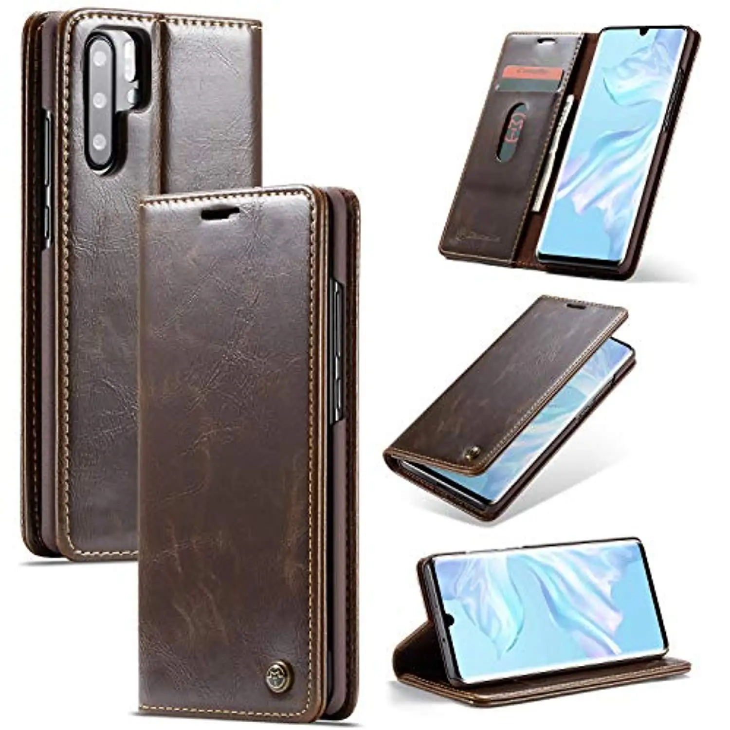 Магнитный чехол-книжка Crazy Horse из искусственной кожи для Huawei P30 Pro P20 Lite Mate 20 P Smart 2019 |