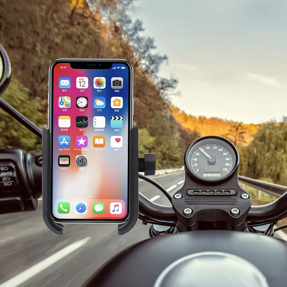 360 Вращающийся мотоцикла держатель телефона Подставка gps крепление подставка для мотоцикла Руль Горный велосипед держатель