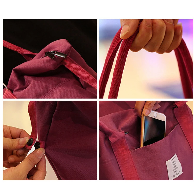 Romher Large Capacity Canvas Gym Bag Men Sac De Sport Fitness Bag Outdoor Travel Handbags Sports Bag Men Training Yoga Shoulder