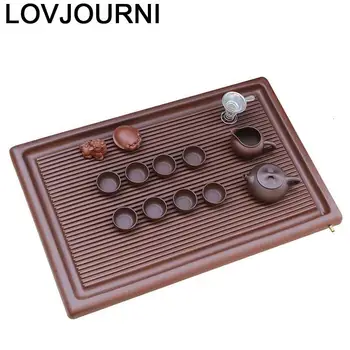

Table Container High Juego De Te Chino Puer Serviertablett Teaware Sunum Tepsi Kung Fu Gongfu Serving Holder Tea Tray