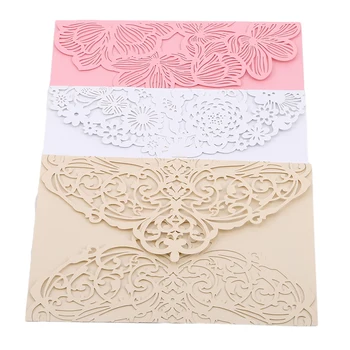 

Openwork Wedding Invitation 10 Pieces Of European-Style Wedding Paper-Cut Invitations Greeting Cards Wedding Party Supplies