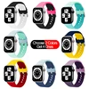 Cool DIY Silicone Strap For Apple Watch band 40mm 44mm 38mm 42mm smart watch wrist band Sport bracelet iWatch series 3 4 5 6 SE ► Photo 3/6