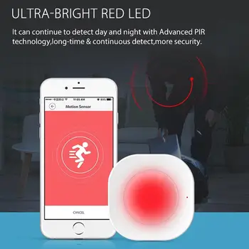 

Tuya Smart APP Wireless Wifi Controlled PIR Motion Sensor