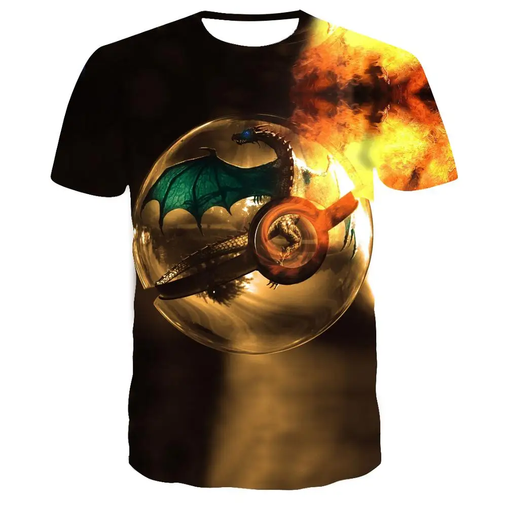 

3D Pokemon Pikachu T Shirt For Men Women T-shirts Fashion Summer Casual Tees Tops Anime Cartoon Clothing Drop Ship