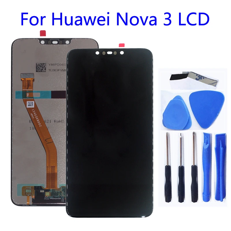 

Original for Huawei Nova3 LCD Display Touch Screen Digitizer Assembly Replacem For Huawei Nova 3 LCD+tools for reparing