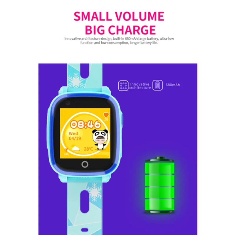 Kids Smart Waterproof Watch Sport Fitness Children Students Wristwatch SOS Video Call Monitor Tracker Location Watch smartwatch