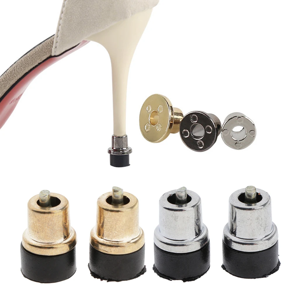 High Hee Tips Caps Metal Stiletto Pins Plates Dowel Lift Reduce Noise