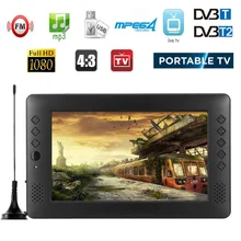 12V 9 дюймов HD Портативный экшн-камера с Wi-Fi подключением в цифровом и аналоговом ТВ DVB-T2 DVB-T D ТВ в ТВ автомобиля смарт-телевидения Поддержка USB TF карты MP4