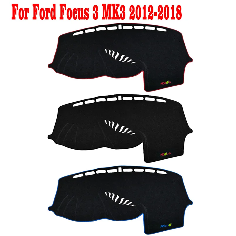 포드 포커스 3 MK3 2012 2013 2014-2018 자동차 대시 보드, 라이트 패드 피하기 악기 플랫폼 데스크 커버 매트, 카펫 액세서리