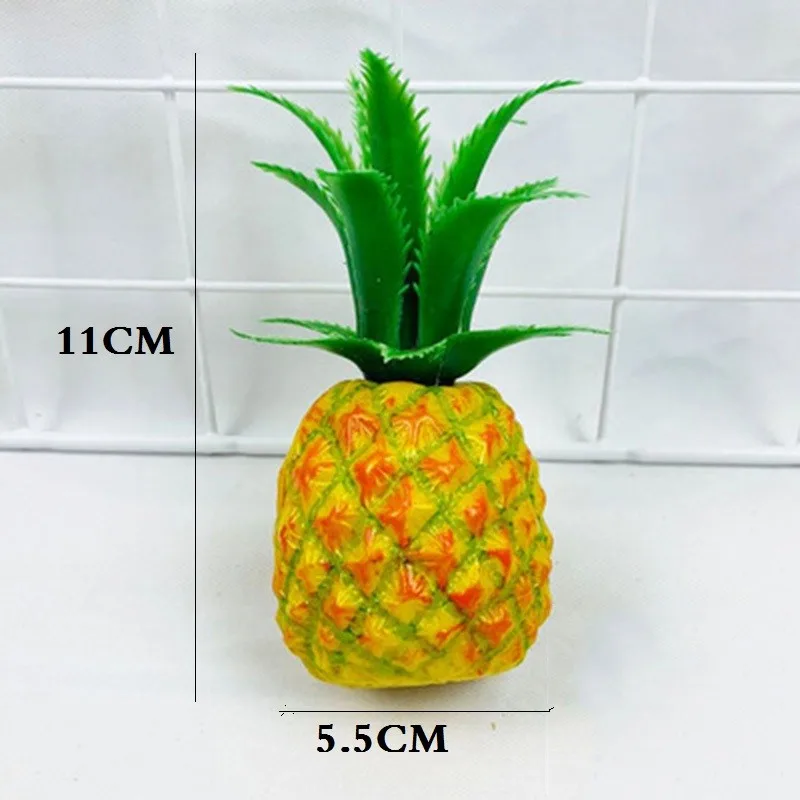 Fruits Artificial Pineapple Lifelike Foam Decoration Display Fake Imitation Plastic Realistic Durable Practical