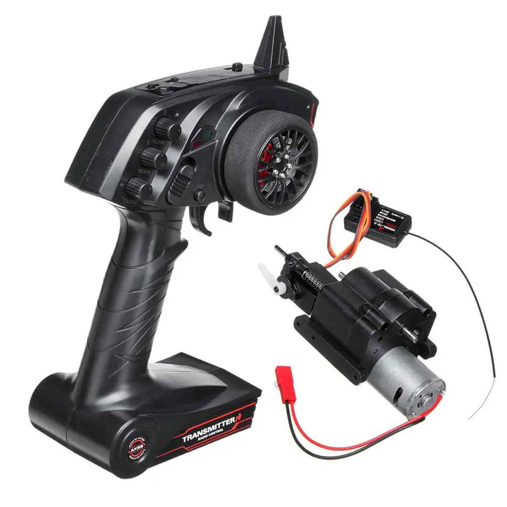 

For WPL B1 B24 B16 C24 1/16 4WD 6WD RC Car 3CH Radio Transmitter And Speed Change Gear Box Super Active Throttle Limit Range