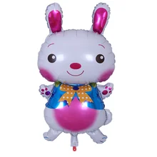 50pcs Easter Bunny Balloon Bulk Sale Helium Foil Balloons for Easter Decoration