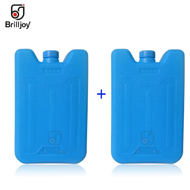 600ml Reusable Ice Brick Ice Block Ice Pack Cooler Milk Storage Camping Travel Fruit Cooler Box Portable Stay Fresh Ice Blocks 2