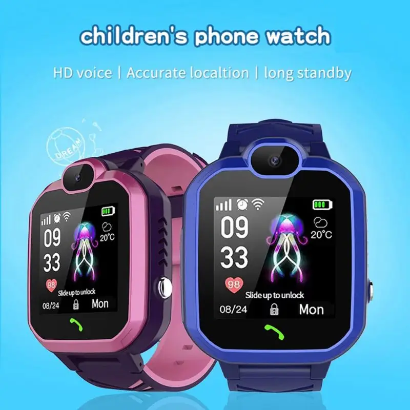 

IP67 Waterproof Kid Watch LBS Tracker Smart Watch SOS Call Phone Children Wrist Watch Smartwatch Video Call Childen Gift