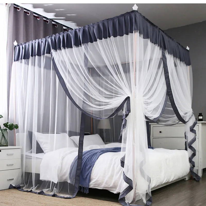 Летняя противомоскитная сетка на кровать две бытовые кровати 1 8 м 5 шторка