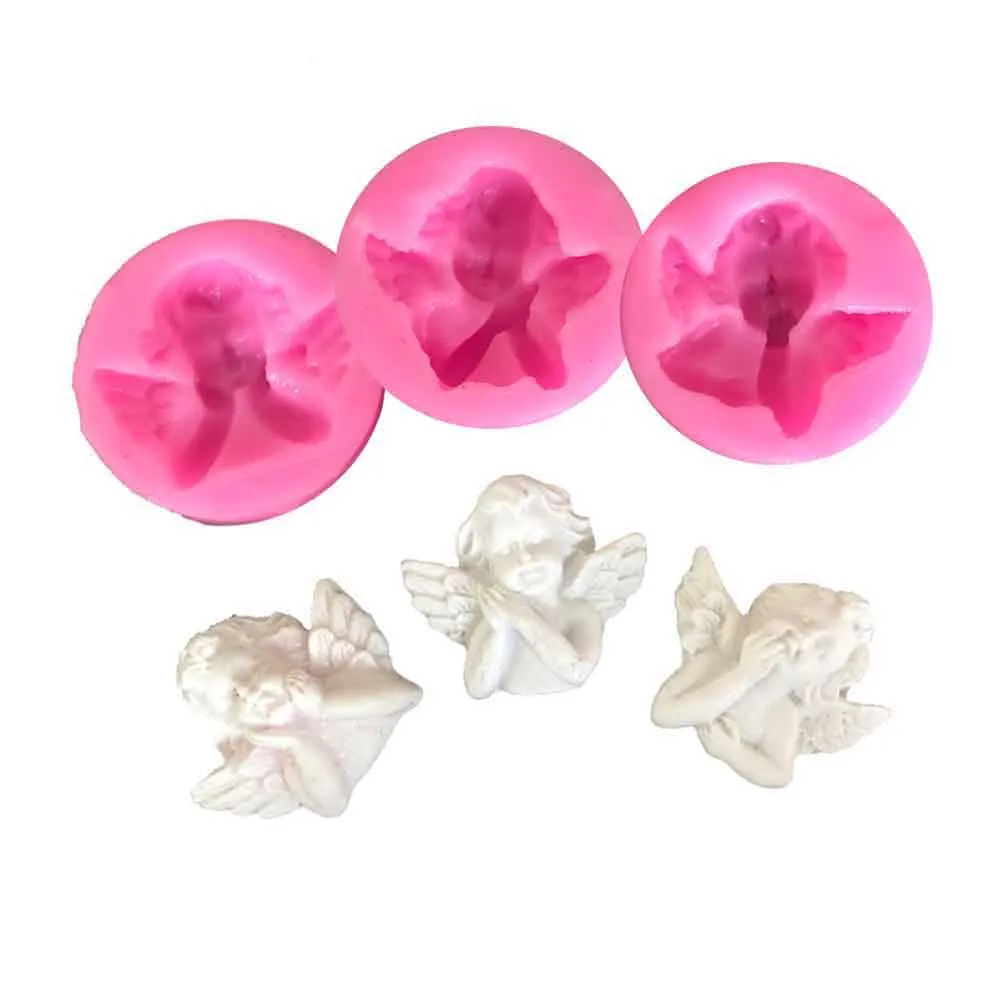 

1PC Multi Angels Shaped Pendant DIY Silicone Mold Dried Flower Jewelry Accessories Tools Equipments Resin Molds