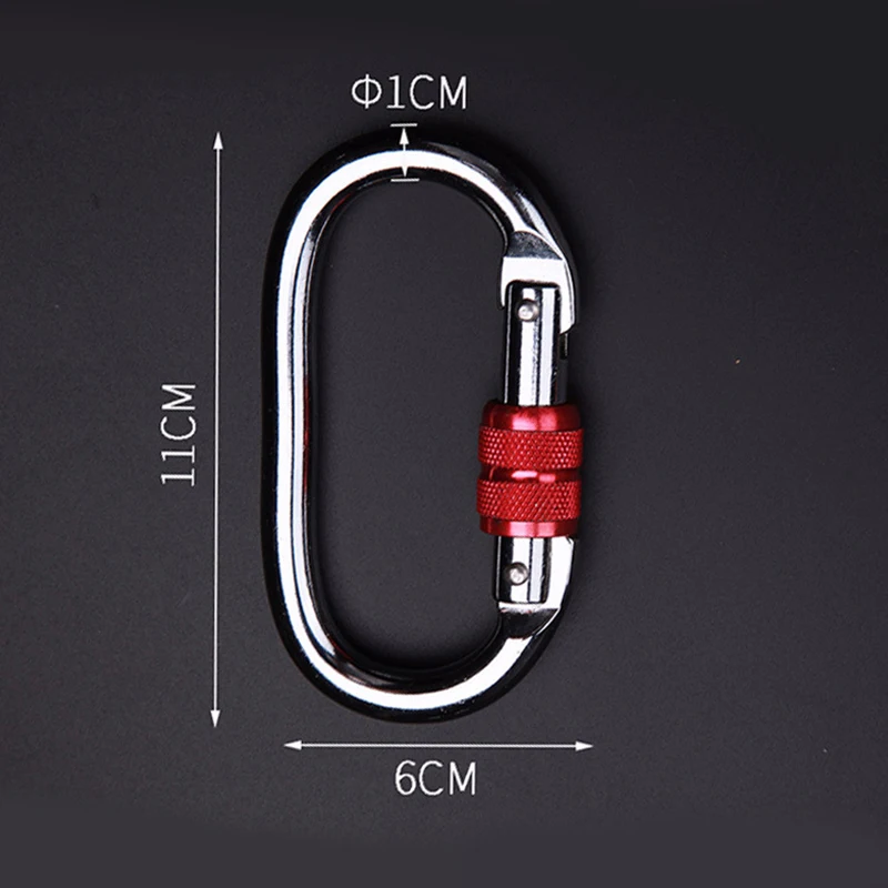 Карабины, скалолазание, круглый сплав, сталь 25KN, альпинистский замок безопасности, Quickdraw, Спорт на открытом воздухе, Пряжка для рюкзака, гамак, защелкивающийся крючок