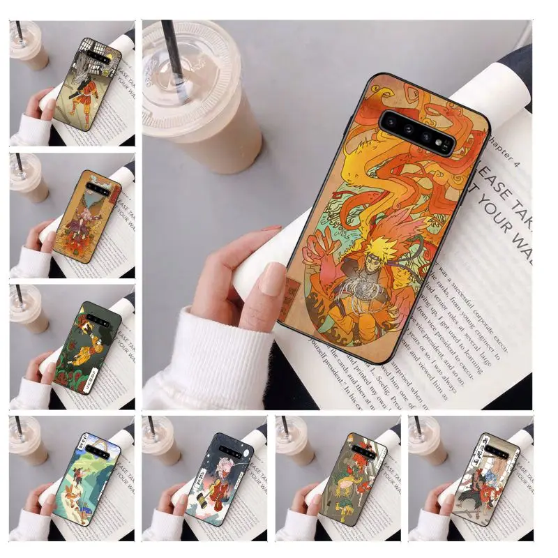 Ukiyo-e мягкий силиконовый чехол для телефона Samsung S10 E S9 plus S6 edge S7edge S8plus S5 в японском