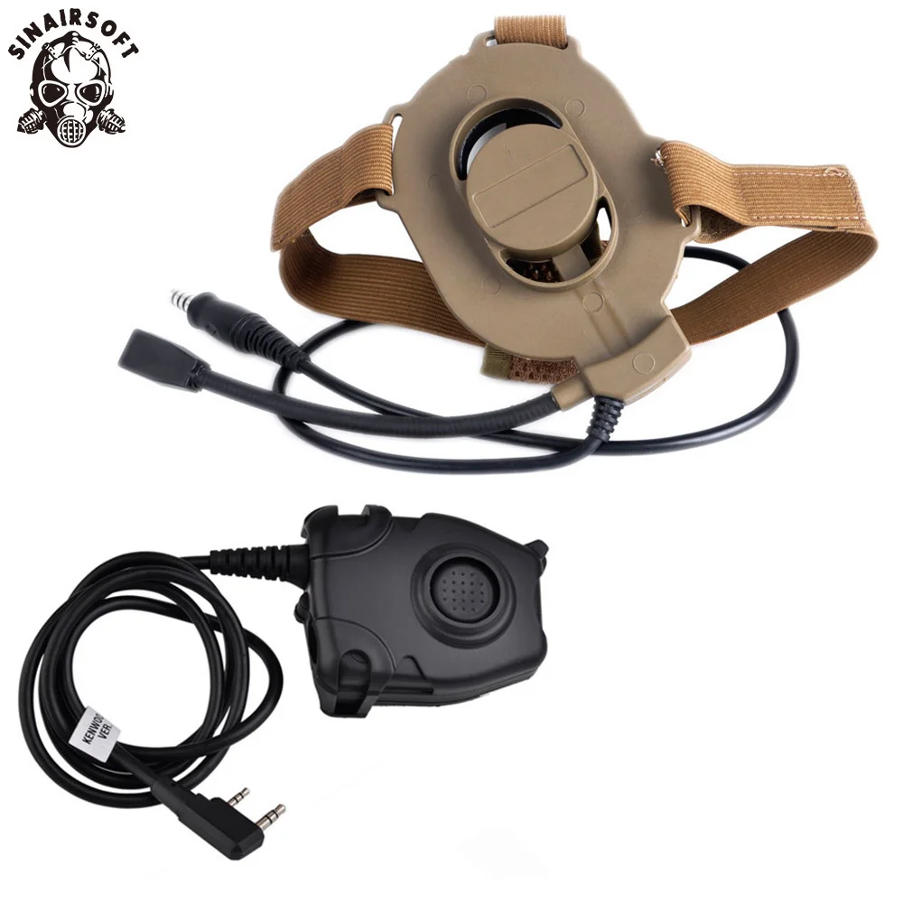 

Z-Tactical Airsoft Bowman Elite II Headset Hunting For Kenwood Wearable Earphone Tactical Pins PTT Pin Military Z-TAC Midland DE