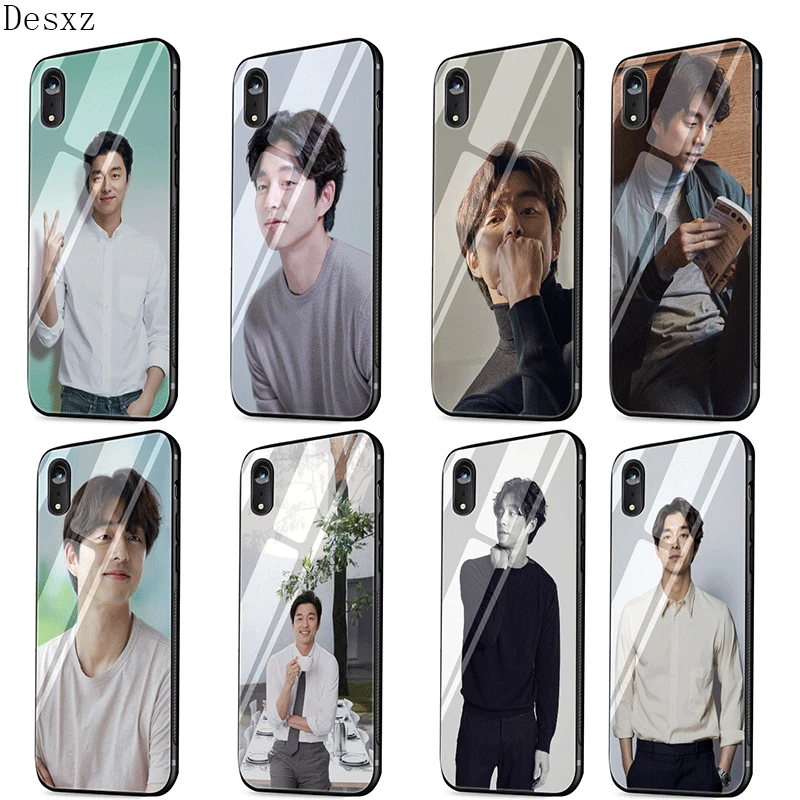 

Glass Phone Case TPU Glass For Apple Iphone 5 5s SE 6 6S 7 8 Plus XR X XS Max Gong Yoo